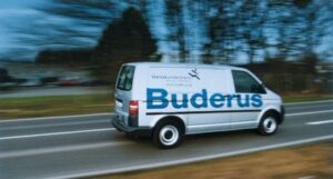 Im Einsatz für die Kundschaft: Buderus unterwegs.