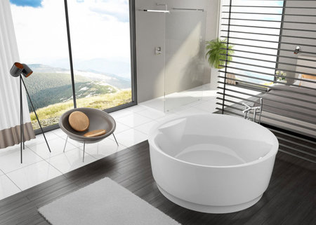 Entspannung, Wärme, Wohltat – all das finden Sie in einer runden Badewanne.