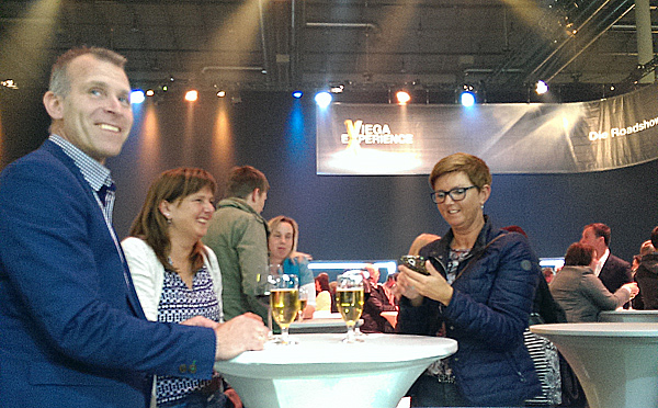 Sichtbar gute Laune bei der Viega Roadshow