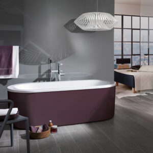 Formschön und funktional - die Loop Badewanne verleiht dem Badezimmer mehr Individualität. 